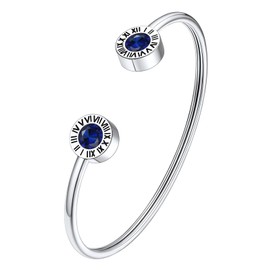 Birthstone Bracelets for Women Bangle Bracelets for Women Sapphire Bracelet Charm Bracelet Cuff Bracelets for Women