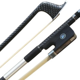 Carbon Fiber Cello Bow 4/4 Full Size Ebony Frog Natural Horsehair for Teacher Student Professional Carbon Bow