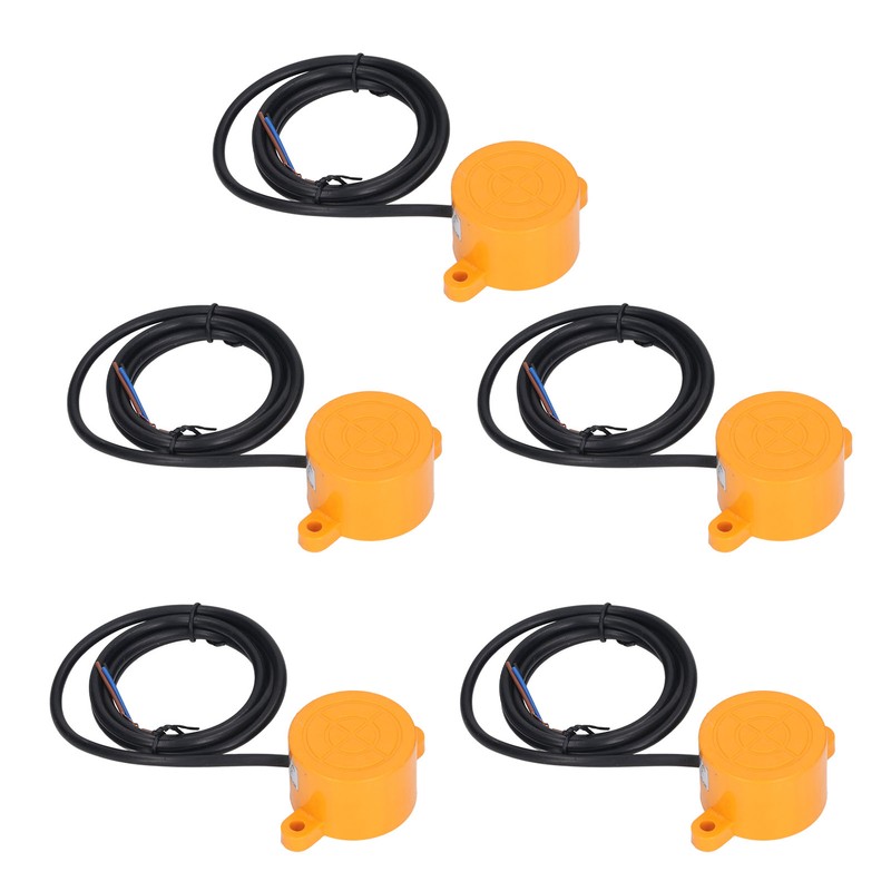 5PCS Cylindrical Proximity Switch NPN Normally Open Distance Approach Sensor