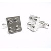 Chrome Silver Colour Tie Clip made with Real Building Bricks