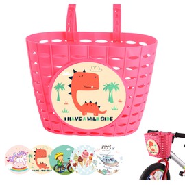 Children's Bicycle Basket, Portable Bicycle Basket, Front Bicycle Basket, Children's Bicycle Handlebar Basket, Plastic Handlebar Basket Front, Bike Basket for Children, Plastic Bicycle Accessories