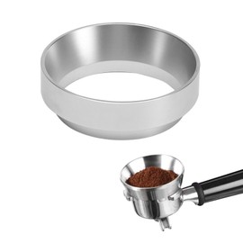 Coollooda Coffee Dosing Ring 51mm Espresso Dosing Funnel Aluminum Magnetic Anti Flying Powder Receptor Powder Ring Replacement Funnel Barista Tool