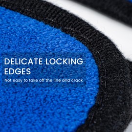 bemece Microfiber Towels for Cars, Microfiber Cleaning Cloth with Locking Edges, Reusable and Washable for Car Wash, Home Cleaning & Pet Drying Blue 16" x 12" 9pcs