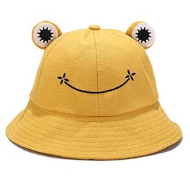 Umeepar Unisex Frog Bucket Hat Packable Sun Hat for Womens Men (UK, Alpha, One Size, Yellow)