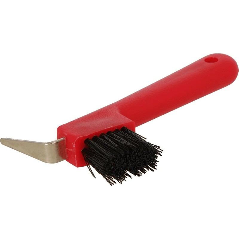 Shires EZI-GROOM Hoof Pick/Brush Lime Green