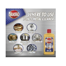 Brasso-2660089334 Multi-Purpose Metal Polish, 8 FL Oz (Pack of 1) ...