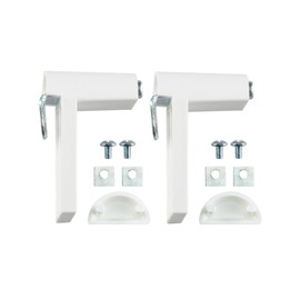 Victoria M. Klemmfix Universal Clamp Holder for Window Frames Made of Wood, Suitable for Roller Blinds & Blinds, Attachment without Drilling, Set of 2