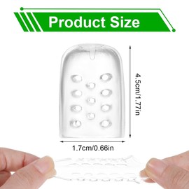 HAZMA 15 Stück Transparent Silikon Finger Sleeves, Fingerkuppenschutz, Fingerschutz, Fingerlinge Silikon, Wird Rissigen Fingern, Fingerarthritis Und Fingerschutz-Fingerlingen Verwendet