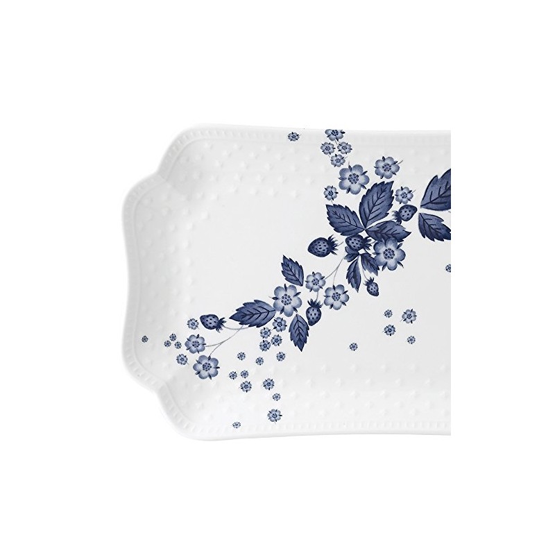Wedgwood Strawberry Bloom Indigo Fish Dish Wedding Gift 40000818