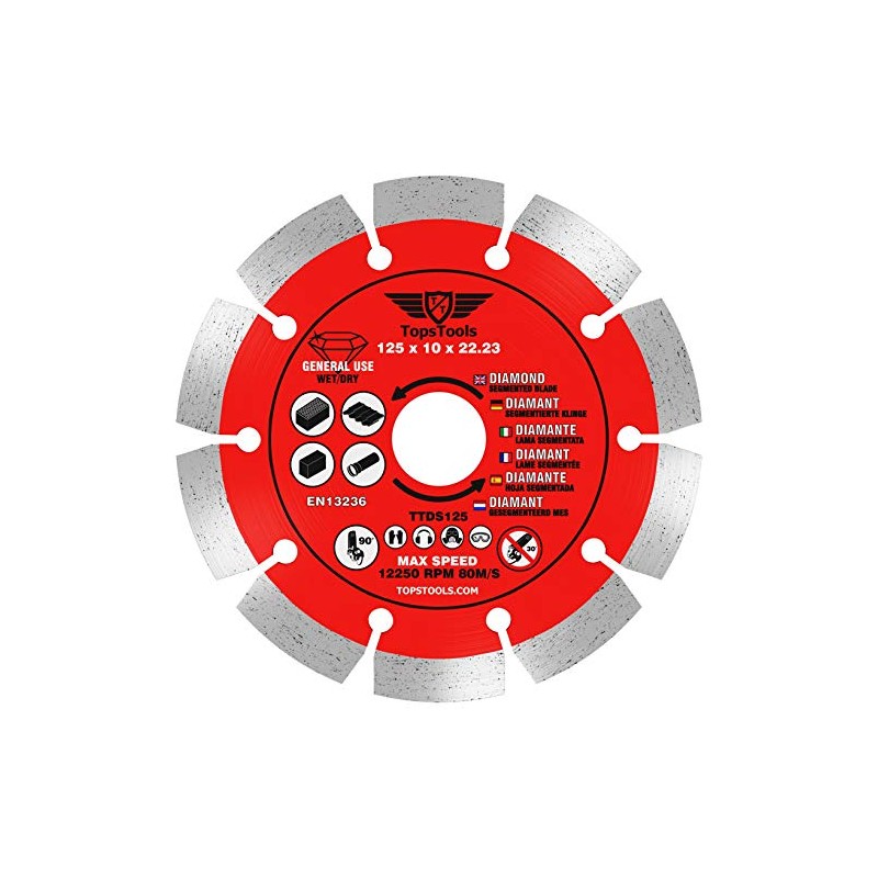 1 x TopsTools TTDS125 125mm (5 inch) x 10mm x