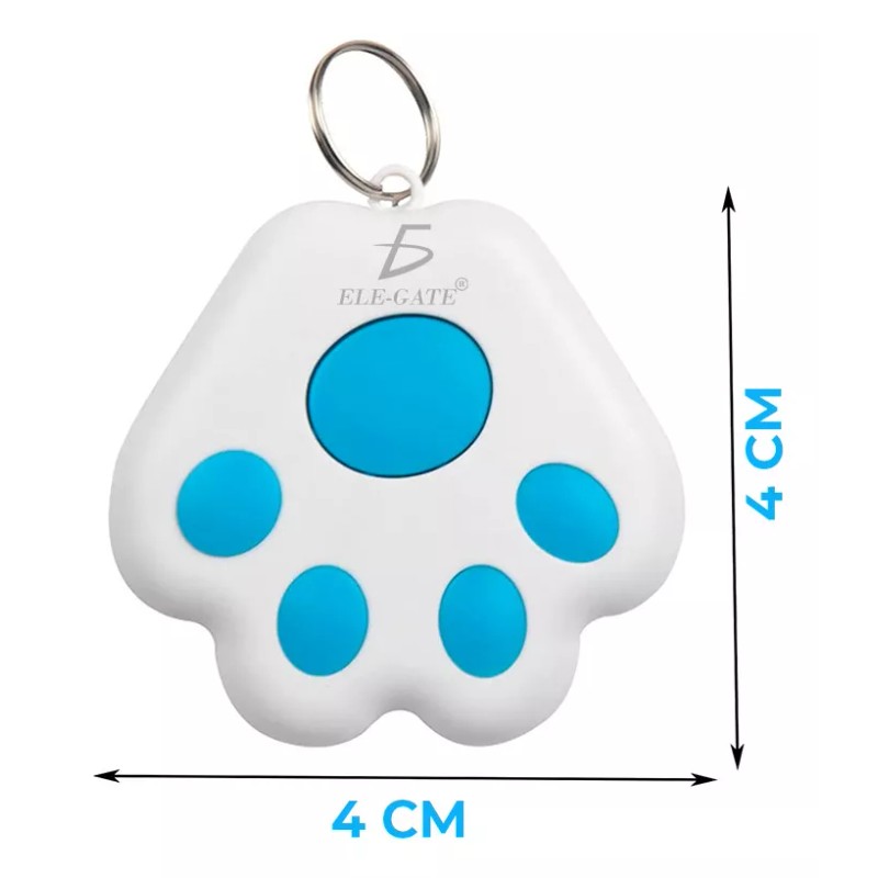 Ele-Gate Rastreador Localizador Bluetooth Gps En Forma De Huella Color