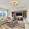 Tradetop Semi Flush Mount Ceiling Light, Gold Light Fixture Ceiling
