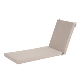 Christopher Knight Home Dale Patio Chair, Water-Repellent Fabric Chaise Lounge, Outdoor Lounger Cushion, Comfy and Durable Design, Medium, Beige
