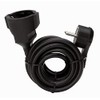 Kopp 143502087 Extension with Schuko Plug, black, 143705086