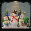 Eldnacele Musical Snow Globe Lantern with Timer, Lighted USB/Battery Operated
