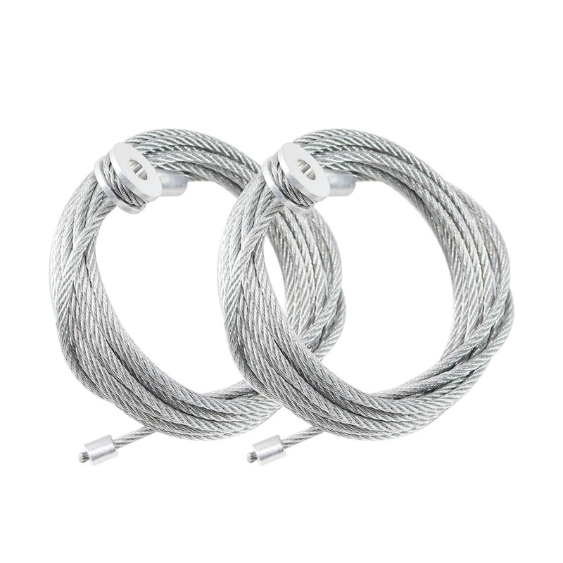 Par (2) cables de repuesto para puerta de remolque de