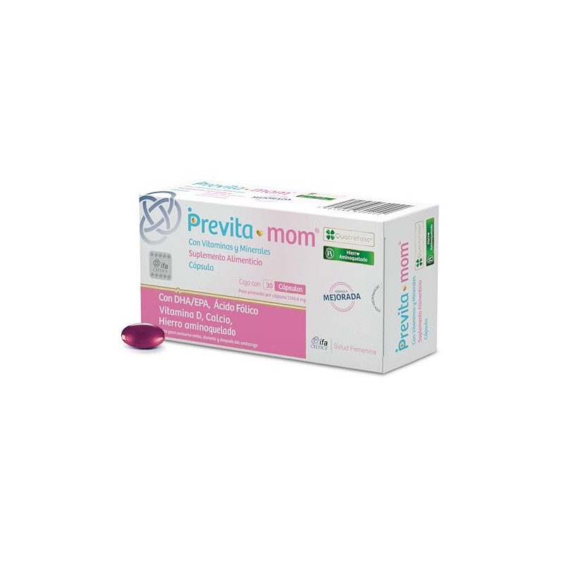 Previta Mom Suplemento Alimenticio Caja Cápsulas