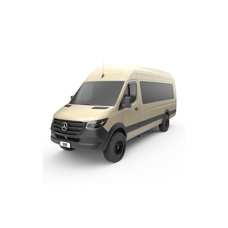 EGR 68701 Tape-on Window Visors Front Set Only, Smooth Smoke