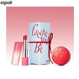 ESPOIR Nowear Balming Glow + Cushion Set 3items, Color:04 Hey Bestie
