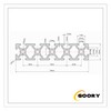 GOORY 2pcs Aluminum Extrusion 20100 27.56"(700mm) T Slot European Standard