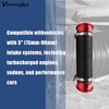 VVORHSBELL 76mm Cold Air Intake Hose Universal 3" Expandable Aluminium