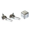 Miniblings Zipper Puller Silver Stud Plugs Earrings Upcycling
