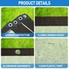 Clear Tarp, 10×12FT Plastic Tarps Heavy Duty Waterproof with Grommets,