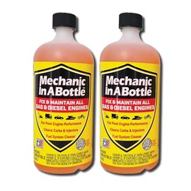 Mechanic in A Bottle for Gas & Diesel Fuel Systems 24 oz - 2 Pack Fuel System Cleaner & Stabilizer for Peak Engine Performance