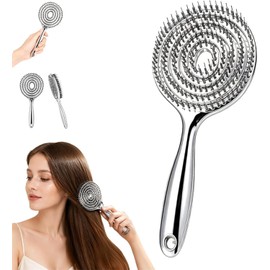 Cepillo para Cabello de Jabalí y Nylon, Cepillo para Cabello Desenredante