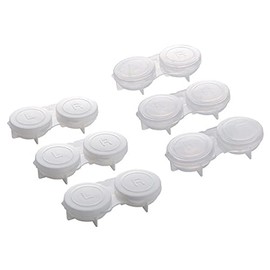 Contact Case, Integrated Lid, Pack of 3, Color cannot be specified