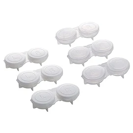 Contact Case, Integrated Lid, Pack of 3, Color cannot be specified