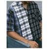 Verdusa Men's Plaid Cropped Shirt Drop Shoulder Streetwear Loose Button