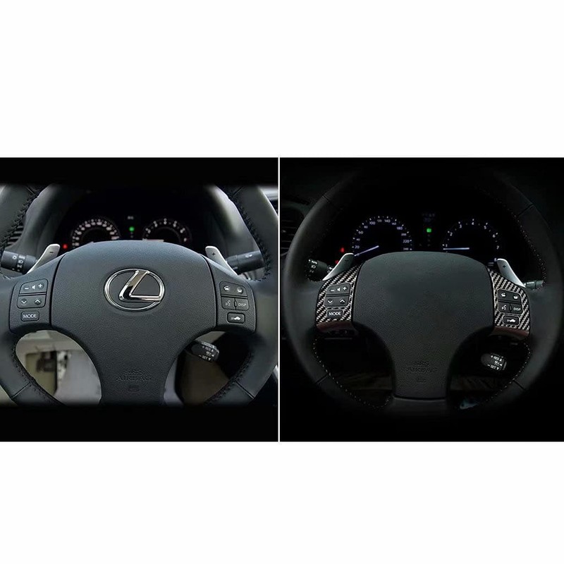 Dire Car interior carbon fiber steering wheel bottom cover trim