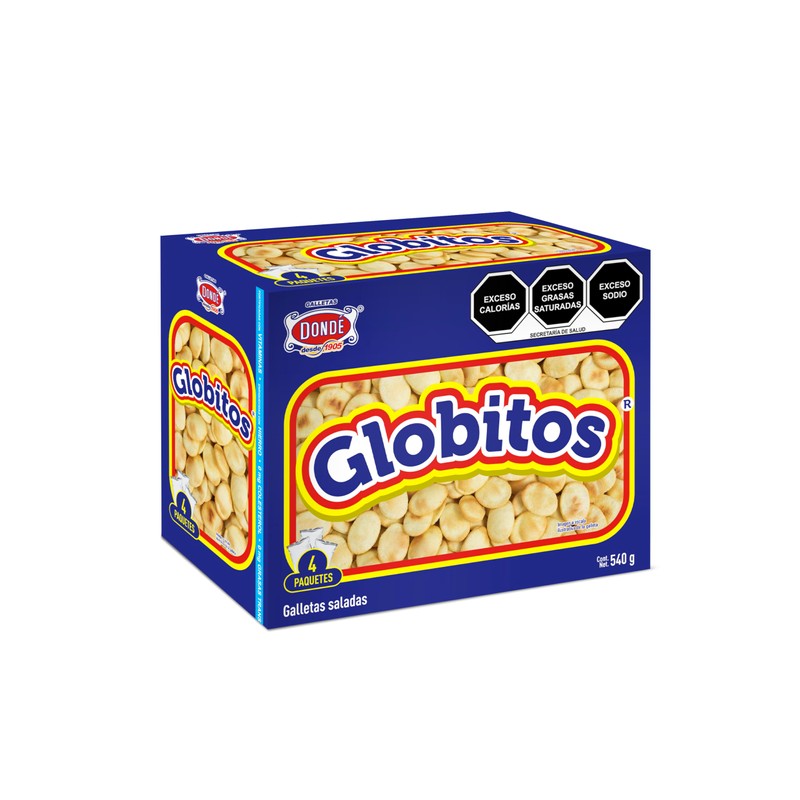 Galletas Donde Globitos, Caja, 540 g | Galleta Rociada con