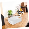 VILLFUL 6pcs Plastic Storage Bins Desktop Organizers for Bathroom Kitchen
