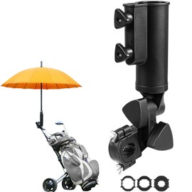 Courage Joy Kindness Adjustable Golf Umbrella Holder,Universal Umbrella Stand with Double Knob for Chair Stroller Wheelchair Fishing Bike Beach