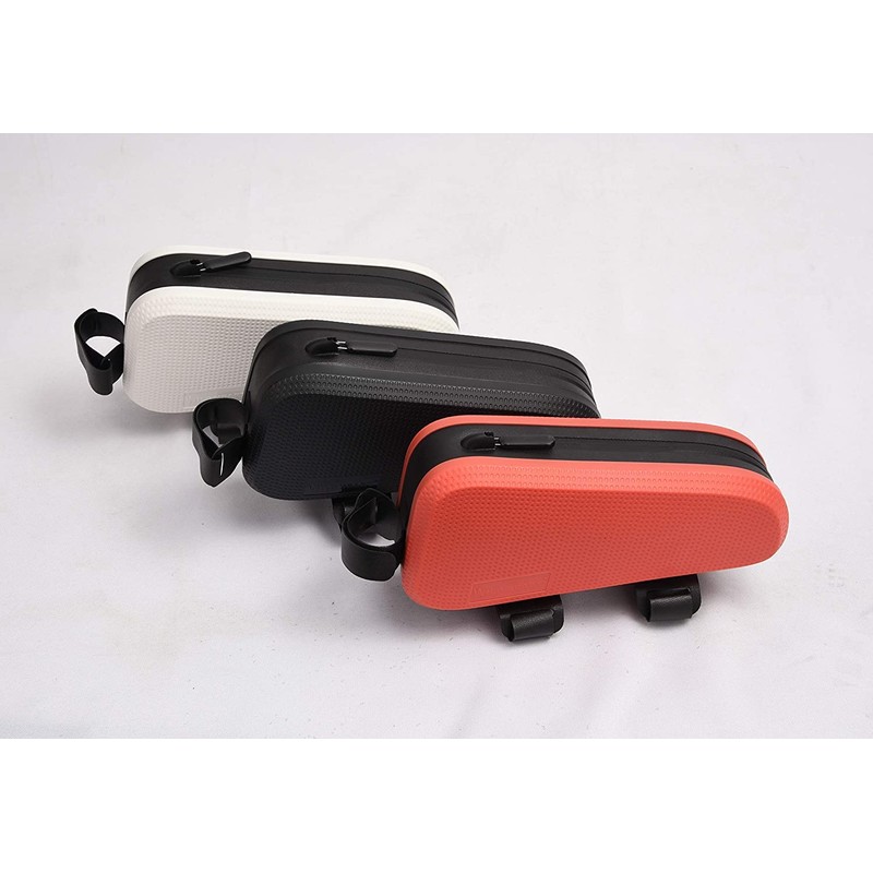 WILD HEART 自転車トップチューブバッグ 自転車フロントフレームバッグ 完全防水 簡単インストール 小物収納 自転車携帯バッグ マウンテンロードバイクライディングアクセサリーキット (ホワイト)