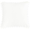 PiccoCasa Velvet Pillow Covers, 1PCS Pom Pom Christmas Throw Pillow