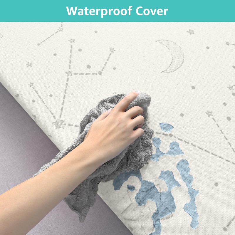 YENING Bamboo Pack and Play Mattress Pad Breathable 38x26 Waterproof
