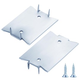 Wensilon(190 pcs) Zinc 1.5X2 Inch 16-Gauge Anti-Nail Protection Plate Shield, Nail Plate for Wood Studs, Steel Cable Wire Protector Plate with Sharp Pointed Prongs for Protection Plumbing and Wiring