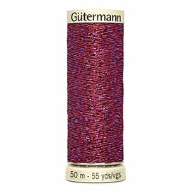 Gutermann Metallic Effect Thread w 331 0247 Wine 50 m x 50 m