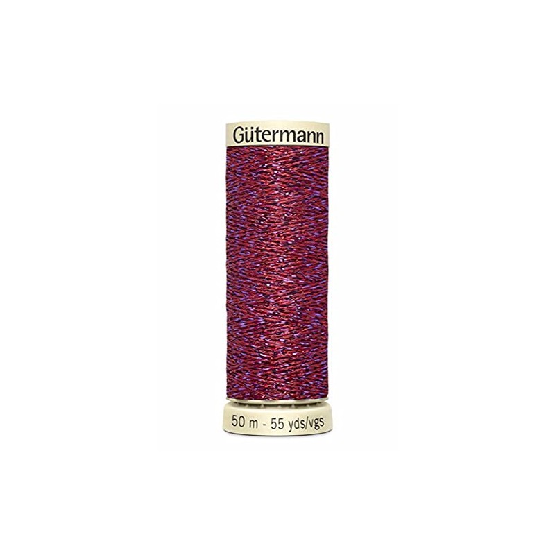 Gutermann Metallic Effect Thread w 331 0247 Wine 50 m