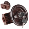 RV Toilet Bathroom Door Lock with 2 Key for Caravan
