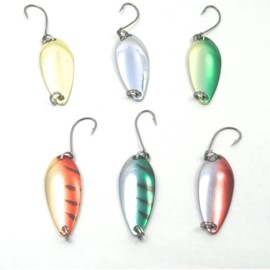 (Aideaz) 釣れる カラフル 6種 スプーン ルアー 3g 選べる 安心 セット 渓流 釣り トラウト (10セット 60枚)