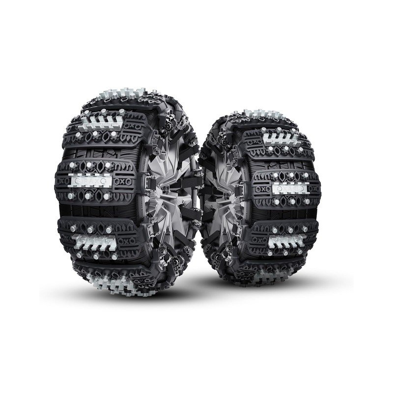 KYX Tire Chains for Car/SUV/Pickup Truks, Adjustable Universal Emergency Snow