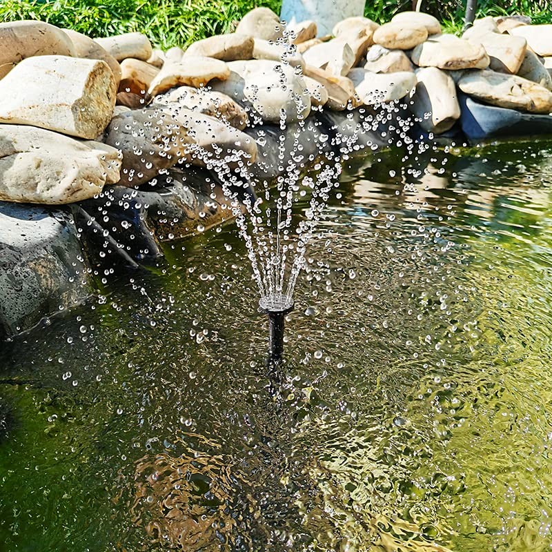 Solar Water Pump with Backup Battery for Birdbath, Fountain, Small
