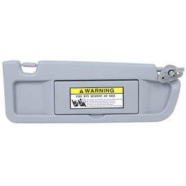 SCITOO Right Passenger Side Clear Gray Car Sun Visor Assembly Replacement fit for 2006-2011 for Honda Civic without Sunroof