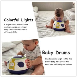 TUMAMA Baby Toy Gifts for Newborn 0 3 6 9 12 Months and Up, Toddlers Night Light Star Projector, Baby Sleep Soother Sound Machine, Talking Baby Toys