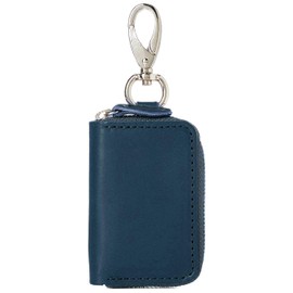 BlissLeather (Tochigi Leather Made in Japan) Luxury Genuine Leather Smart Key Case, 3 Layers, Canabira, KYY Zipper, Made in Japan, navy_1