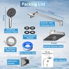 FEELSO High Pressure Rain Shower Head with handheld combo,11" Extension